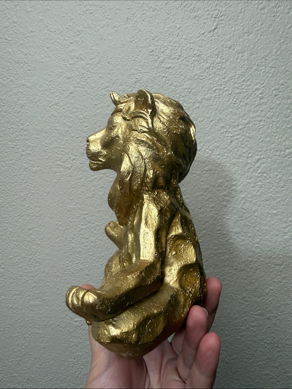 Sagebrook Home Resin 7” Yoga Lion - Picture 2 of 5